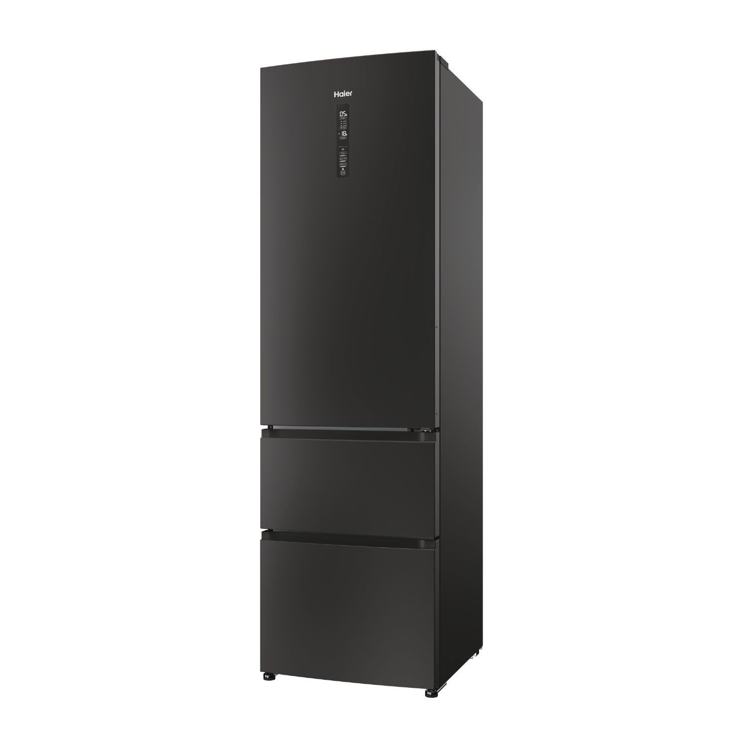 Haier HTR3619ENPB MyZone Fridge Freezer 60cm Frost Free Black