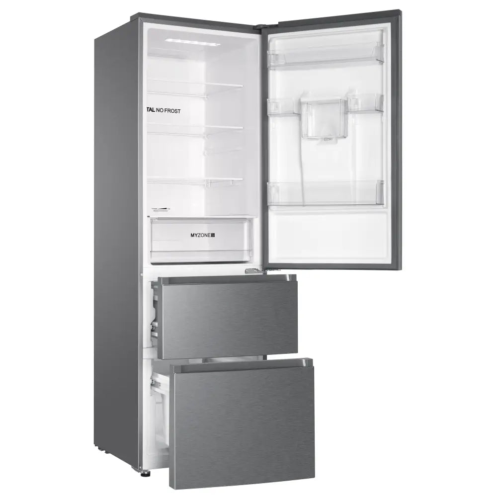Haier HTR3619FWMP MyZone Fridge Freezer 60cm Frost Free Silver