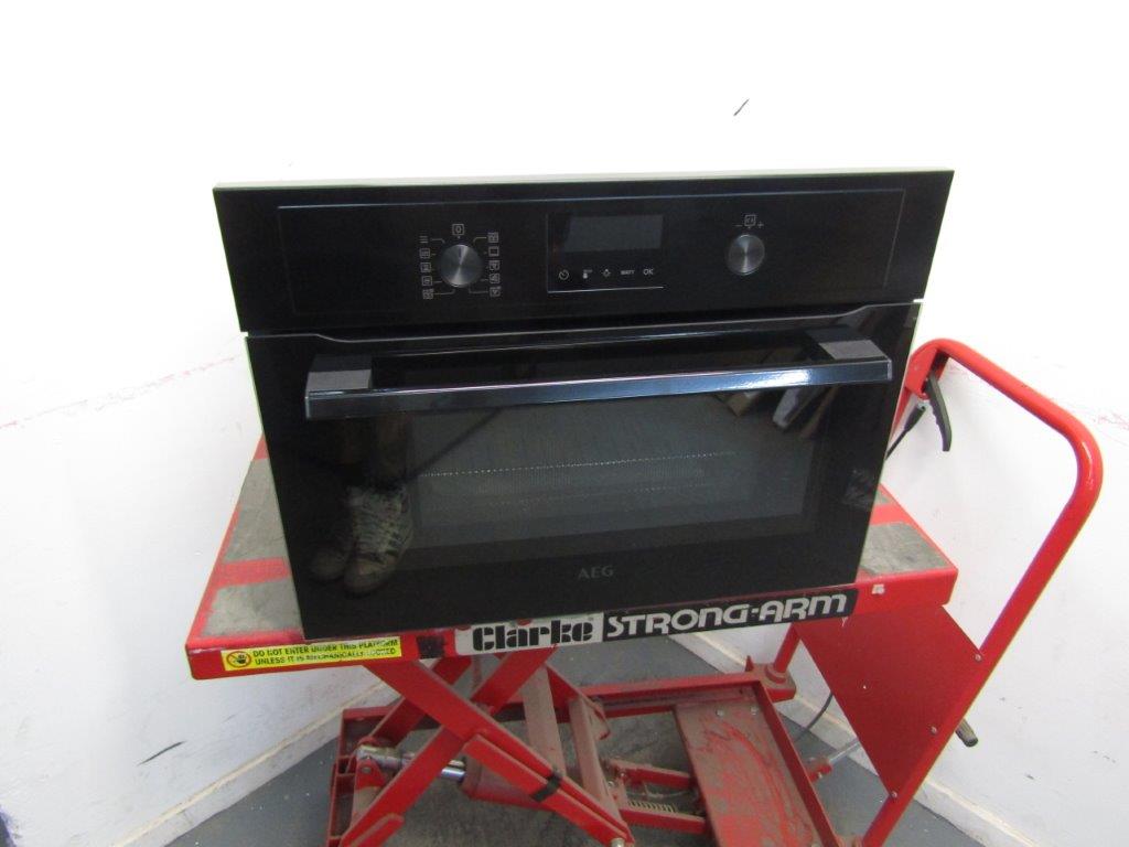 AEG KMX365060B Combi Integrated Microwave and Oven Black GRADE B