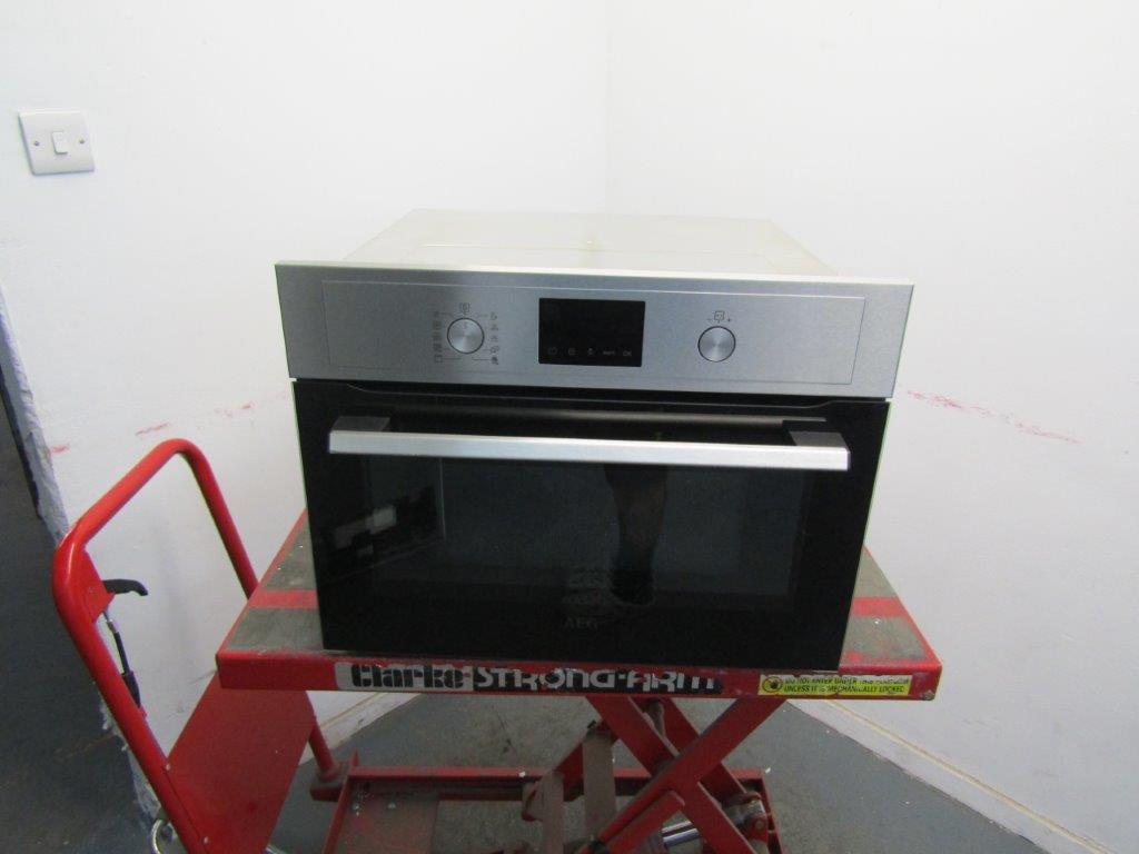 AEG KMX525060M Microwave Built In with Grill Stainless Steel GRADE B