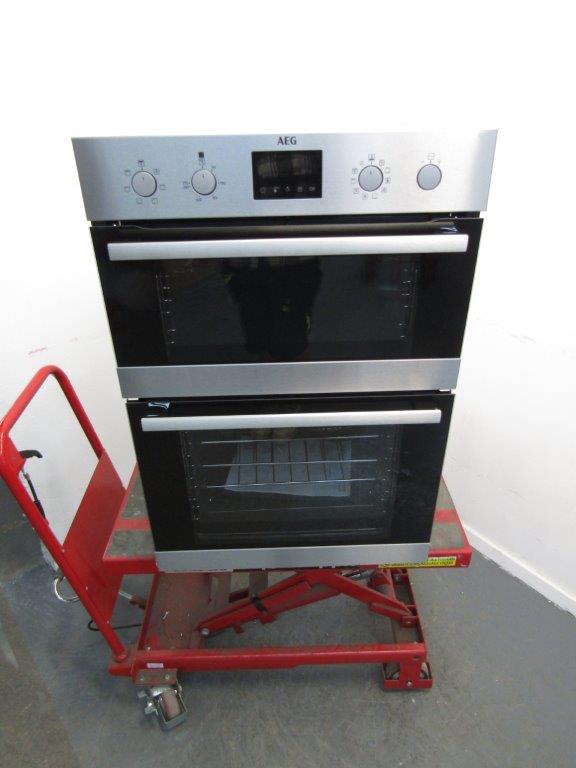AEG DCB535060B Double Oven Built In Black REFURBISHED