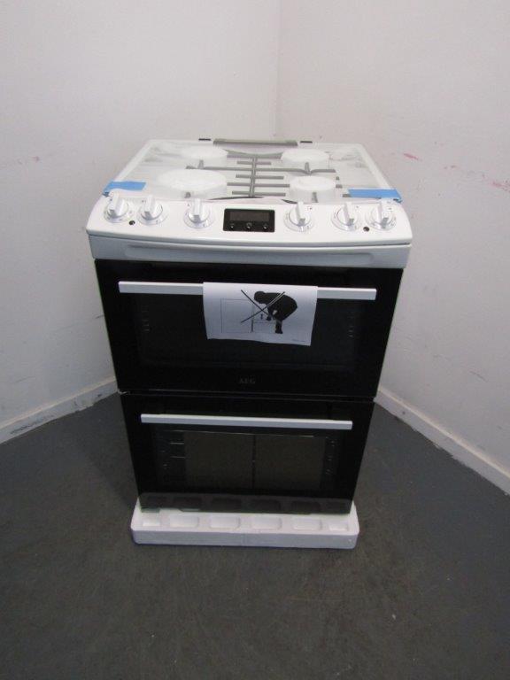 AEG CKX6540ACW Cooker Dual Fuel 60cm in White GRADE A
