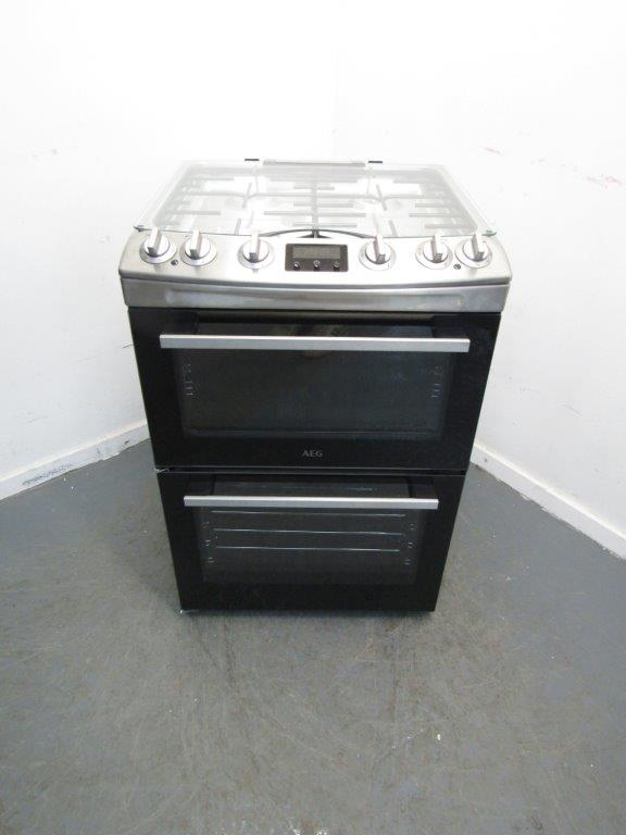 AEG CKX6540ACM Cooker Dual Fuel 60cm in Stainless Steel GRADE B