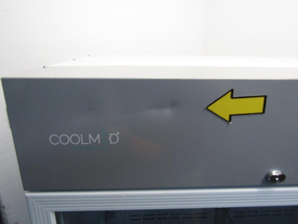 CoolMed CMG500 Pharmacy Refrigerator Double Glass Door 500L in White CLEARENCE