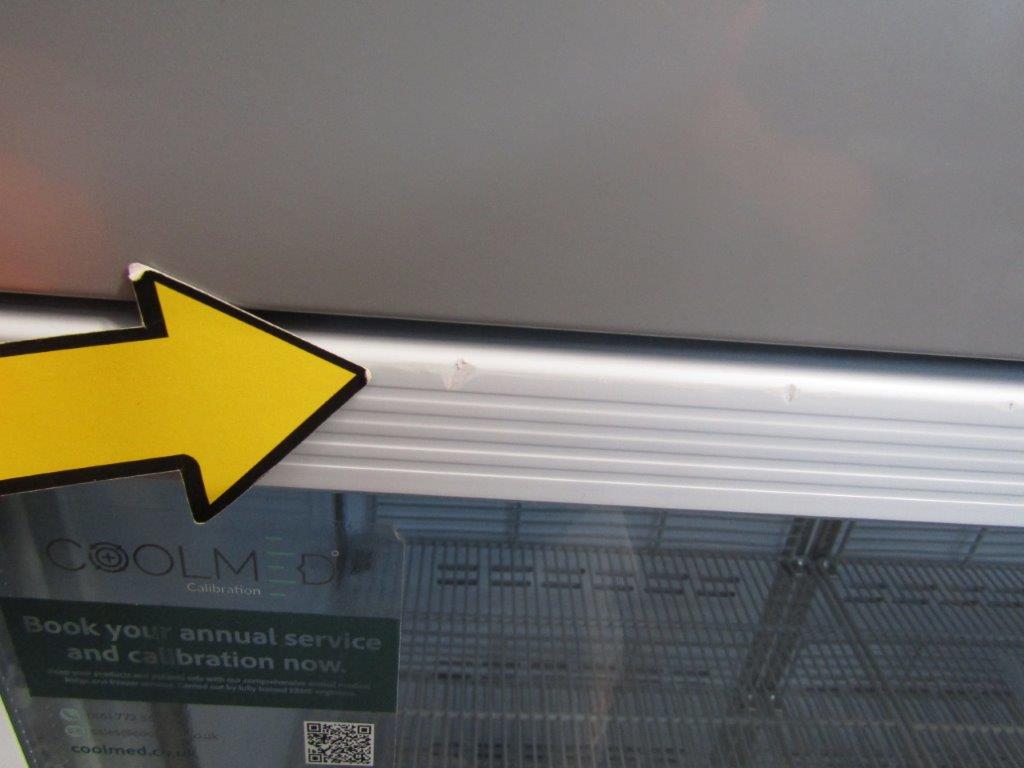 CoolMed CMG500 Pharmacy Refrigerator Double Glass Door 500L in White CLEARENCE