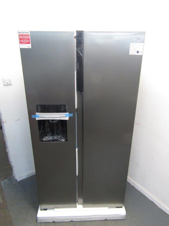 Hoover HOSR-5918EIXK-1 American Fridge Freezer in Stainless Steel GRADE B