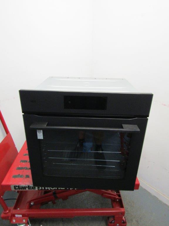 AEG PO7000PT Built in Sense Cook Pyrolytic Single Oven Matt Black GRADE B
