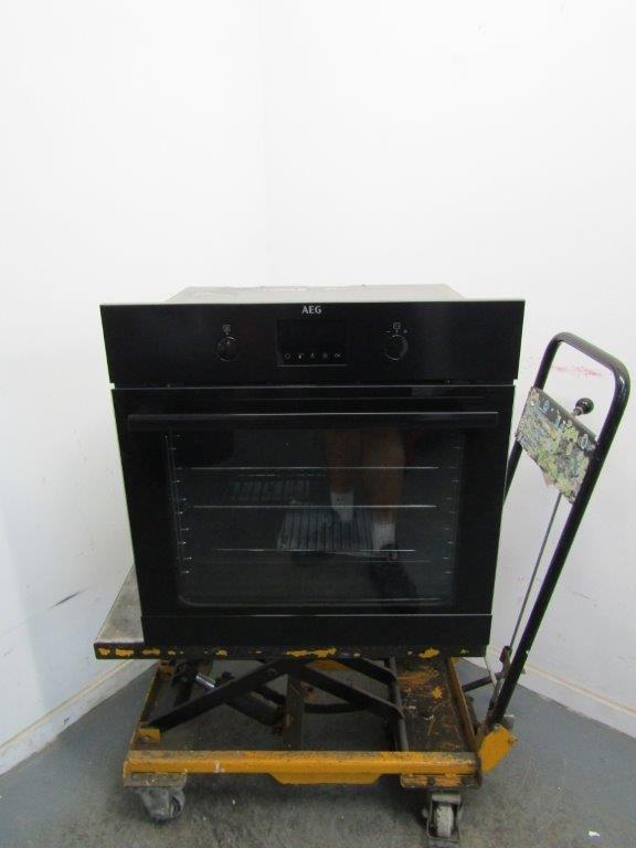 AEG BPK355061B Single Oven Electric Built In Pyrolytic Black GRADE A
