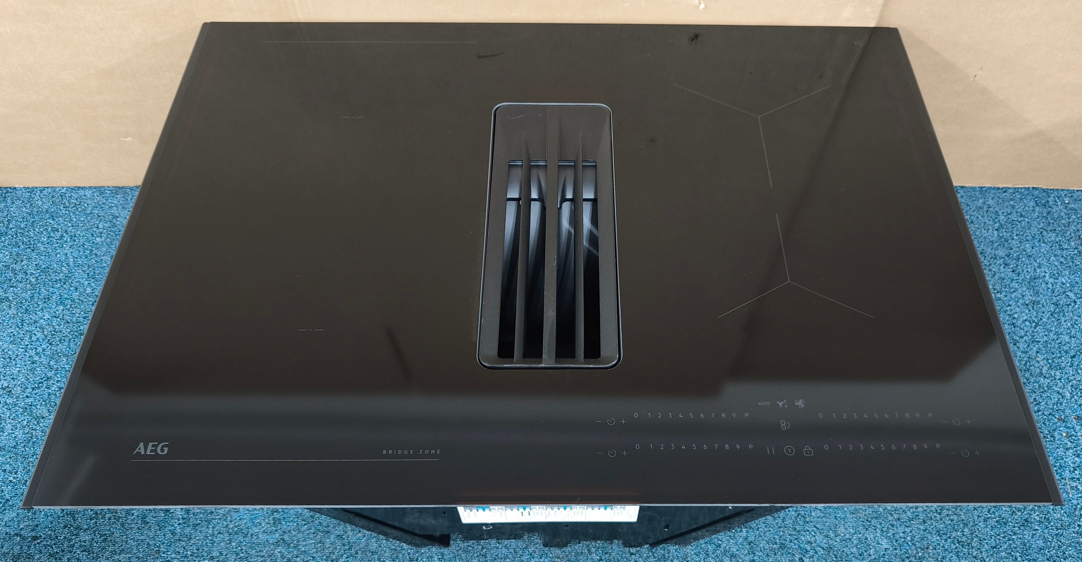 AEG NCH74B01AB 68cm 4 Zone Vented Induction & Recirulcating Hood Black GRADE B