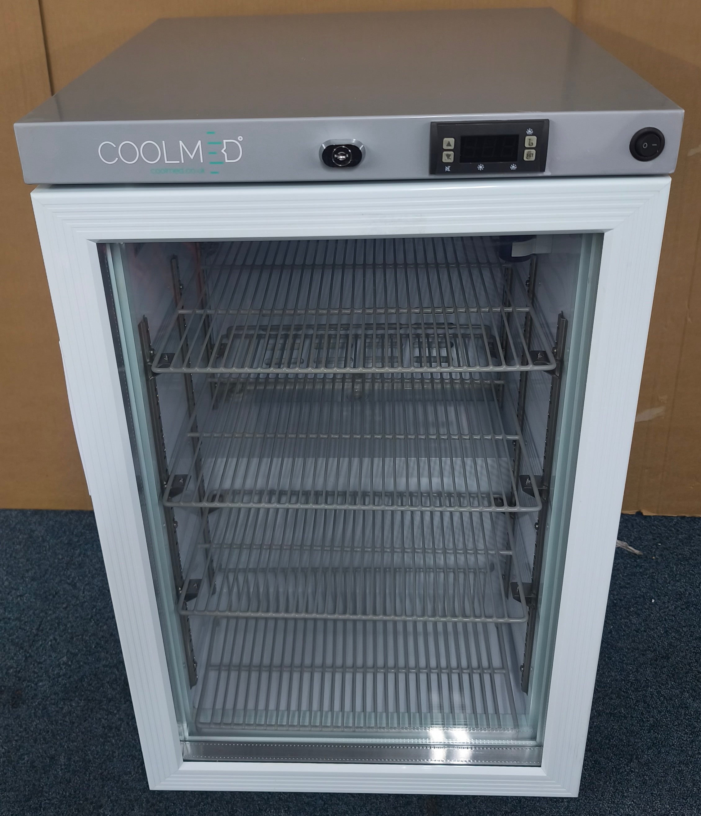 CoolMed CMG59 Pharmacy Refrigerator Glass Door 59L in White GRADE B