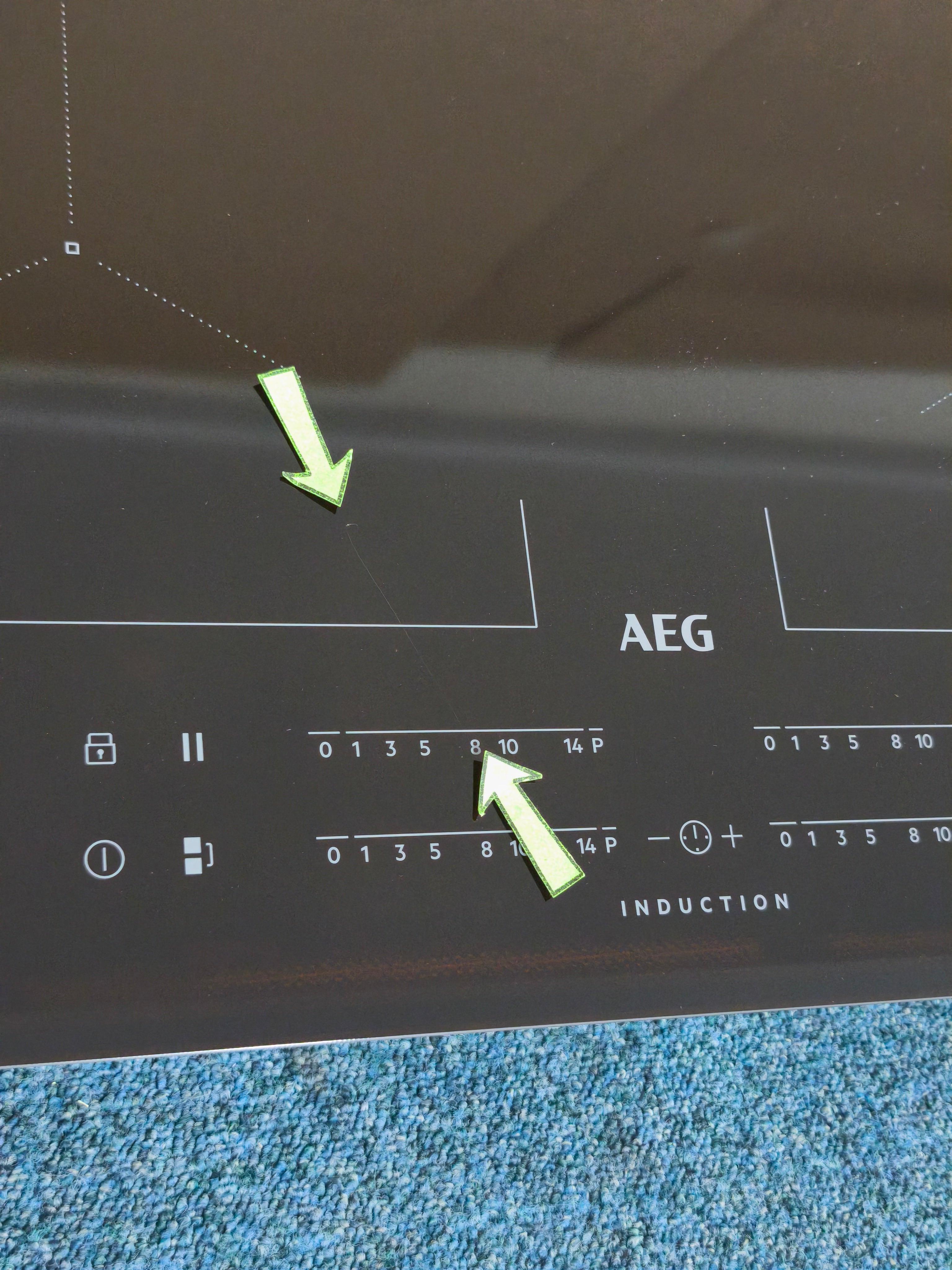 AEG IKE64450FB Induction Hob 4 Zone 60cm MultiBridge Black GRADE B