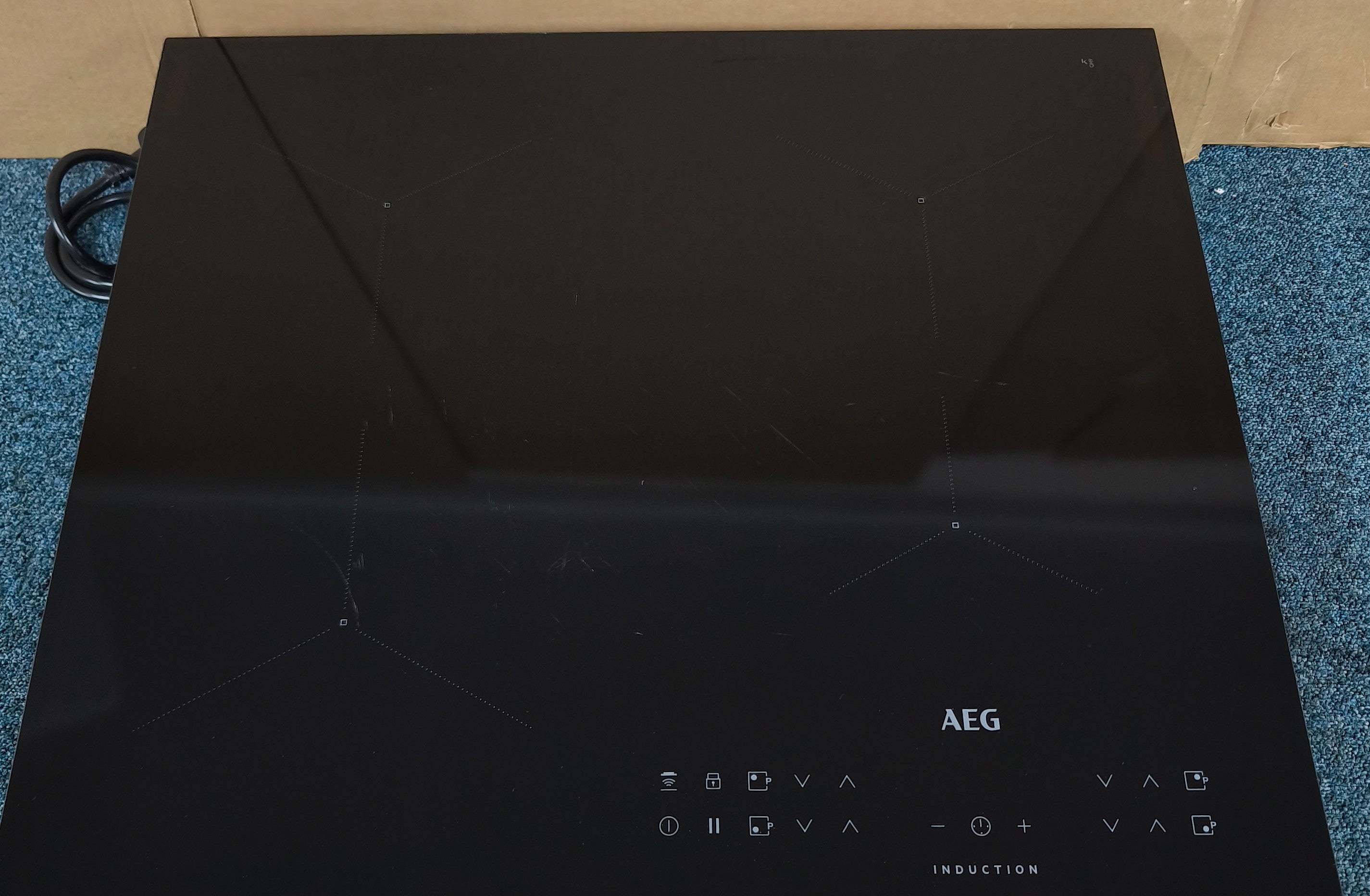 AEG ILB64334CB Induction Hob 59cm 4 Zone Black 13 Amp GRADE B