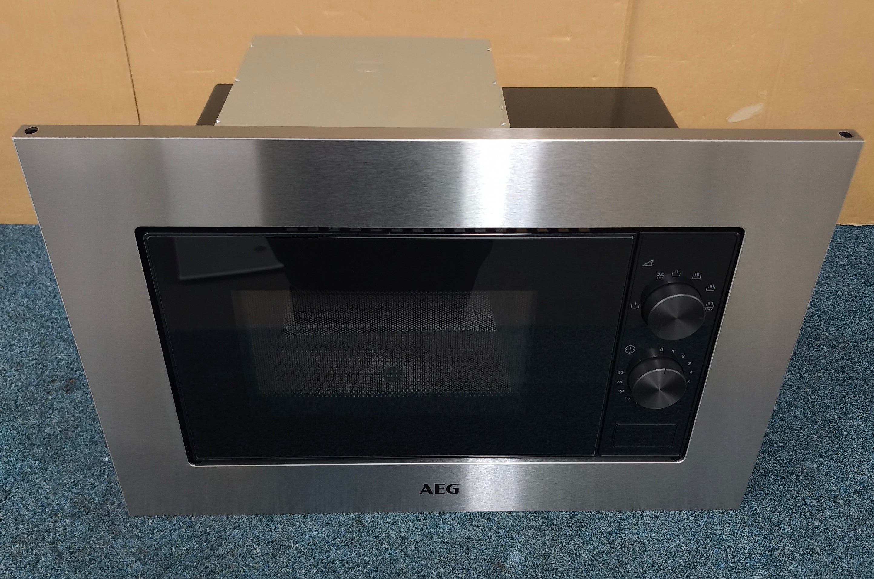 AEG MSE1717SM Integrated Microwave in Black and Stainless Steel GRADE A