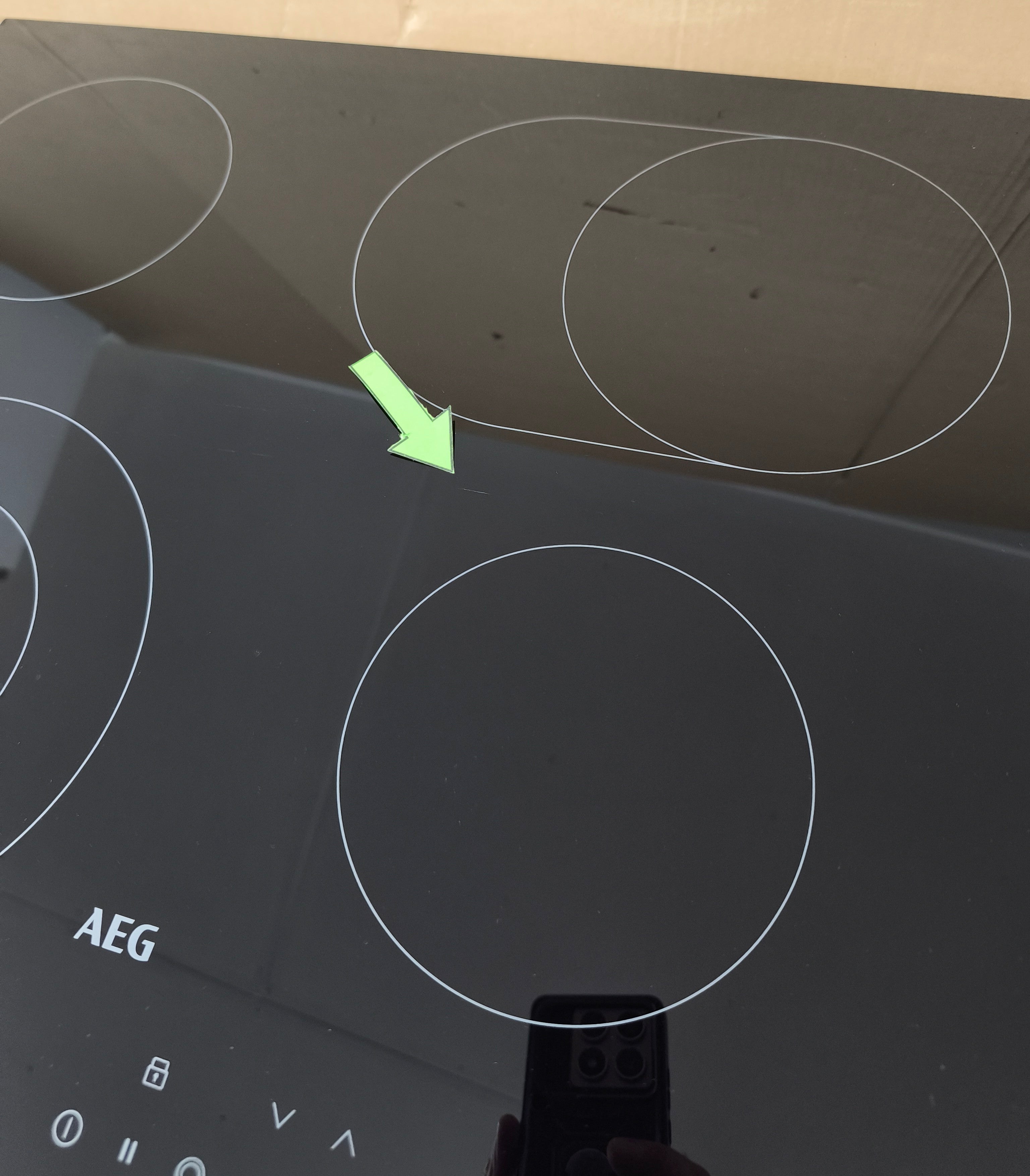 AEG HRX64360C Touch Control Ceramic Hob 60cm 4 Zone GRADE B