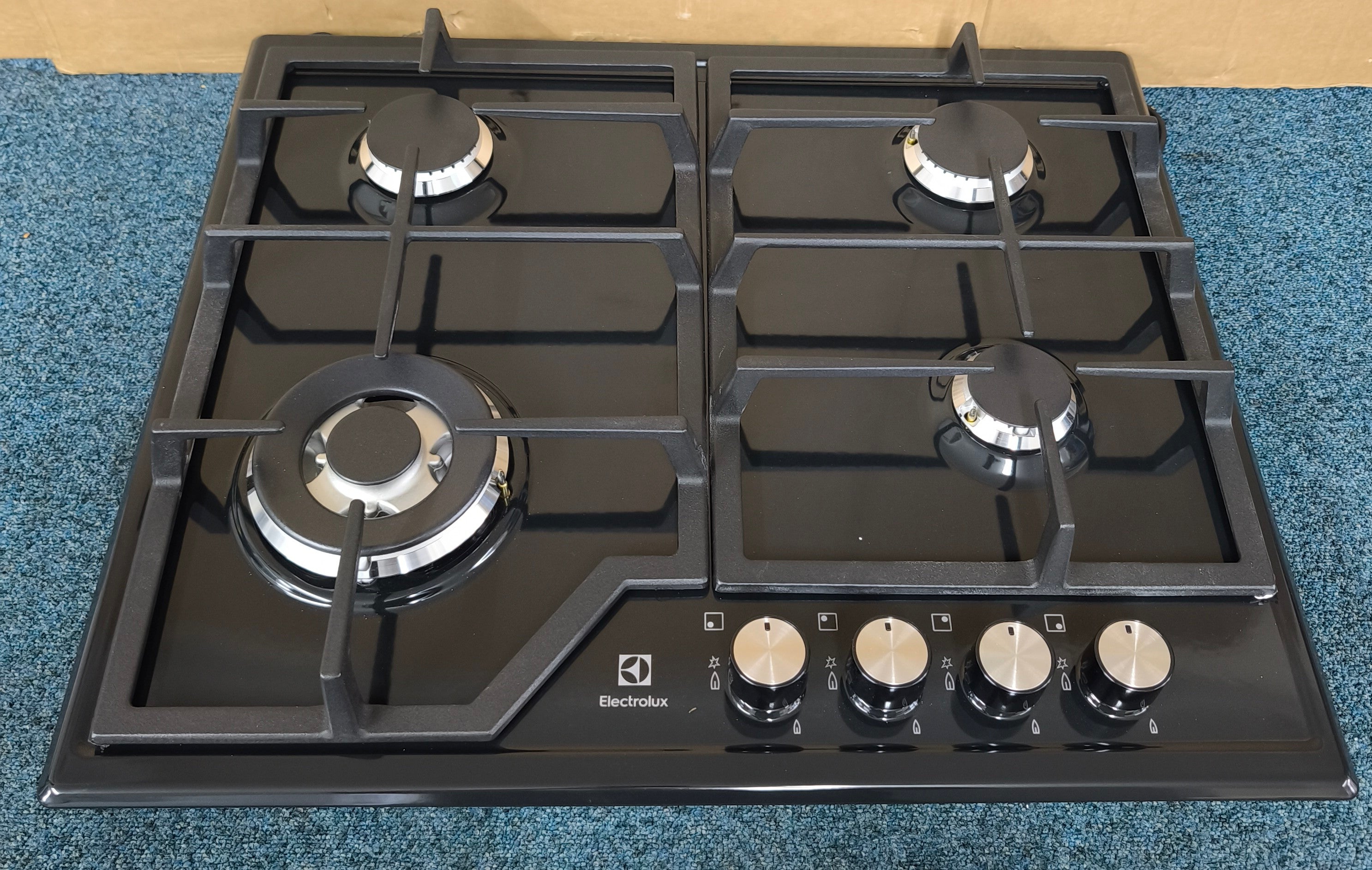 Electrolux EGS6436K 60cm 4 Burner Gas Hob in Black GRADE A