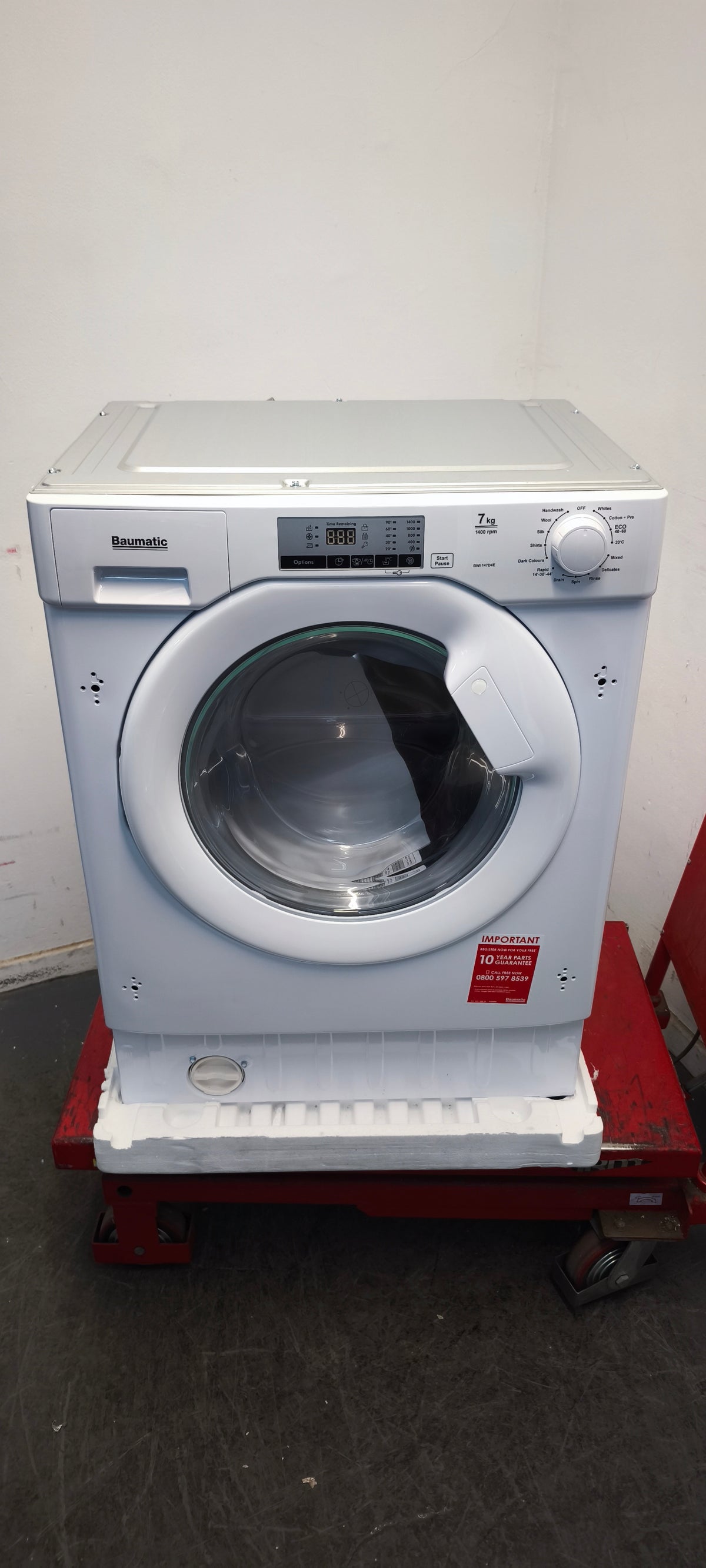 Baumatic BWI147D4E-80 Washing Machine Integrated 7kg 1400rpm White GRADE A