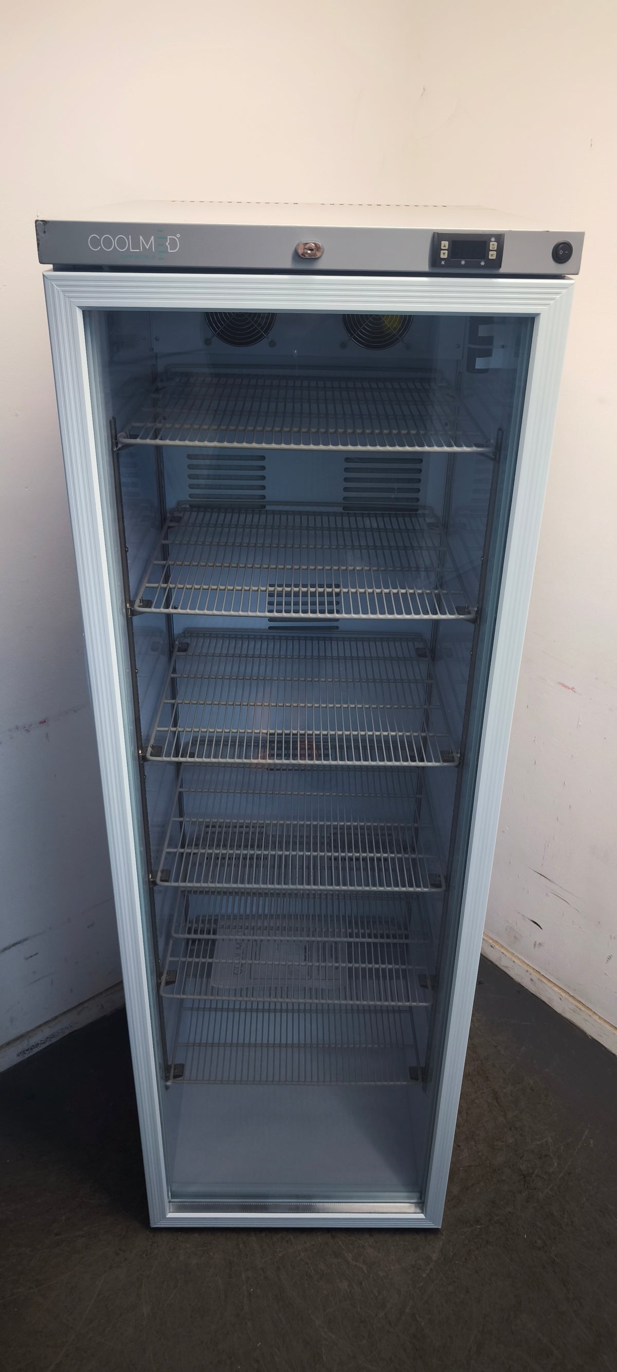 CoolMed CMG400 Pharmacy Refrigerator Glass Door 400L White REFURBISHED