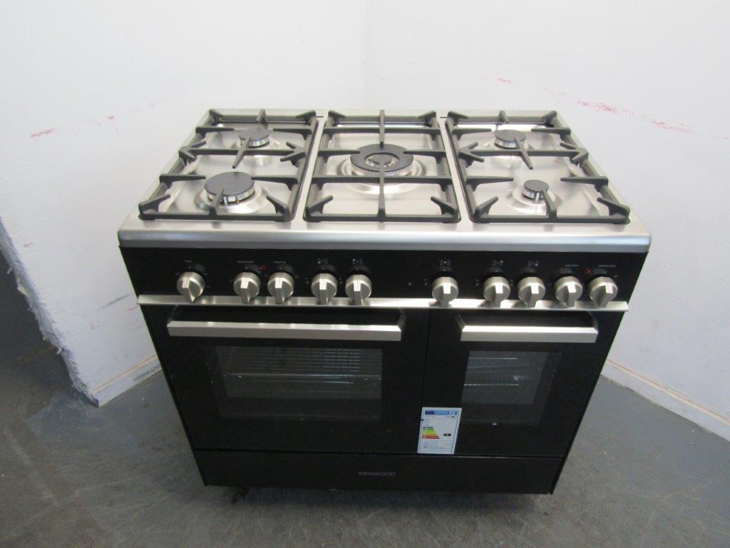 Kenwood CK406 Range Cooker 90cm Dual Fuel Black GRADE B
