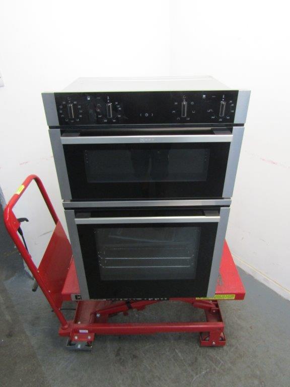 Neff U1ACE5HN0B Electric Double Oven Built In Stainless Steel GRADE B