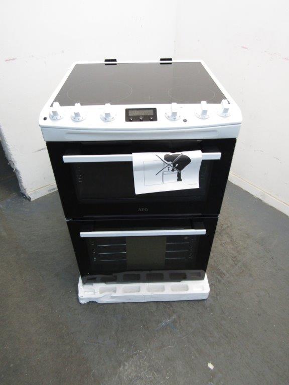 AEG CCX6540ACW Ceramic Cooker 60cm in White GRADE A
