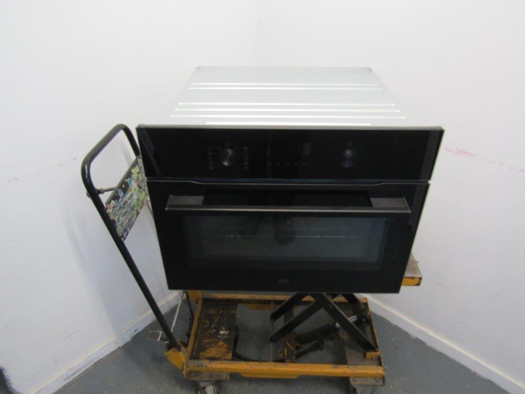 AEG OK6NK40K Built In Combination Microwave Oven in Black REFURBISHED