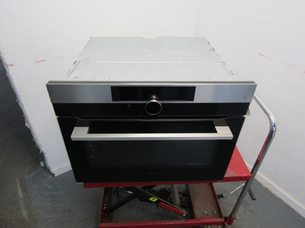 AEG KPK842220M Compact Oven Pyrolytic Clean Stainless Steel GRADE B