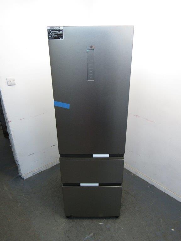 Haier HTW5618ENMG 3 Door Fridge Freezer Frost Free Stainless Steel GRADE A