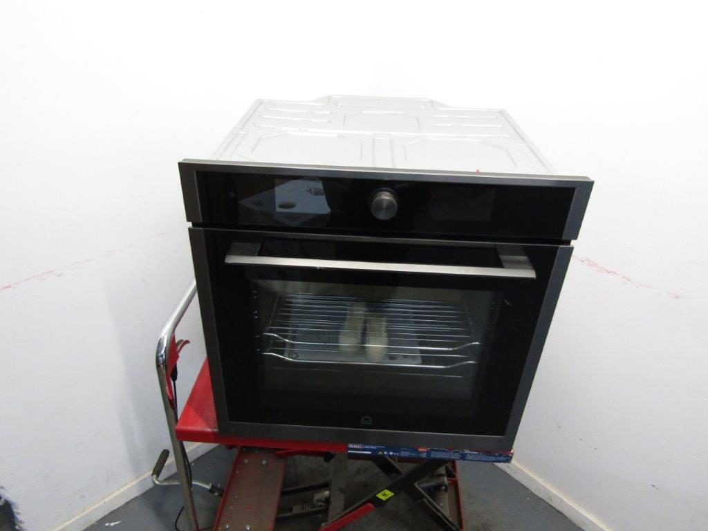 GoodHome GHMF71 Built In Single Oven Brushed Black Steel GRADE B