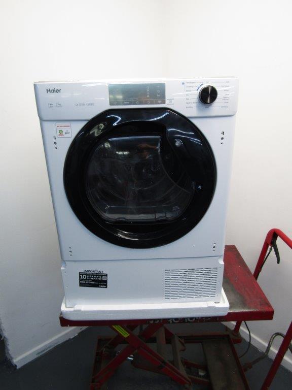 Haier HDBIH7A2TBEX Fully Integrated 7kg Heat Pump Dryer in White GRADE A