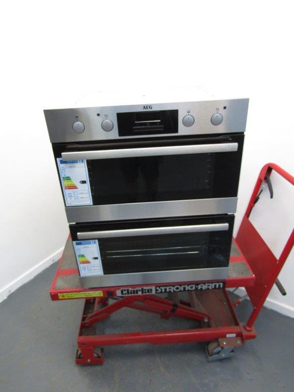 AEG DUB331110M Double Oven Built Under Stainless Steel GRADE B
