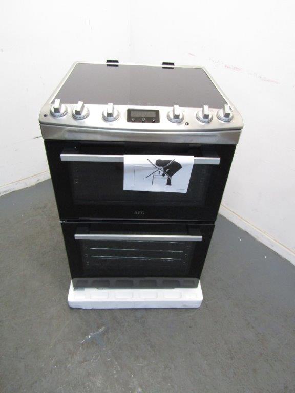 AEG CIX6540ACM 60cm Electric Cooker with Induction Hob in Stainless Steel GRADE A