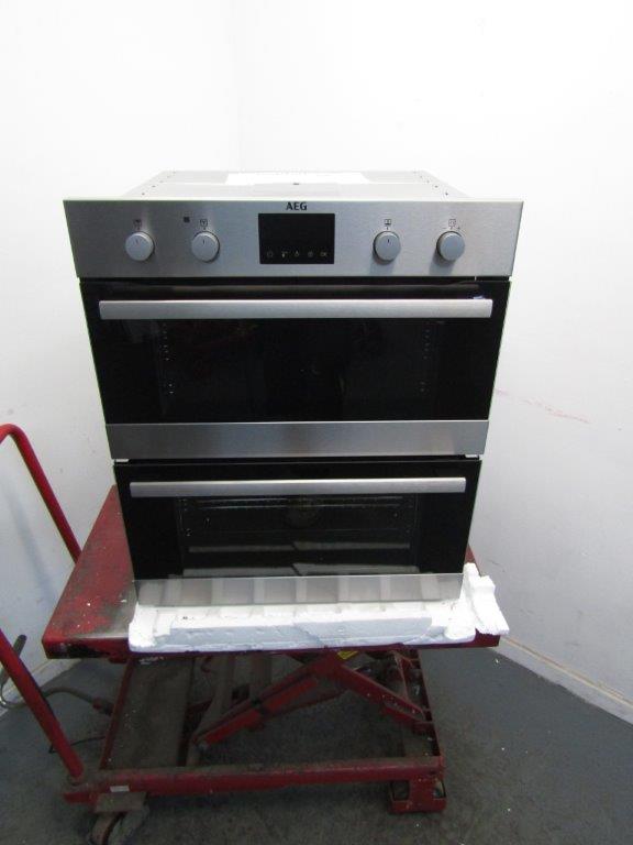 AEG DUB535060M Double Oven Built Under in Stainless Steel REFURBISHED