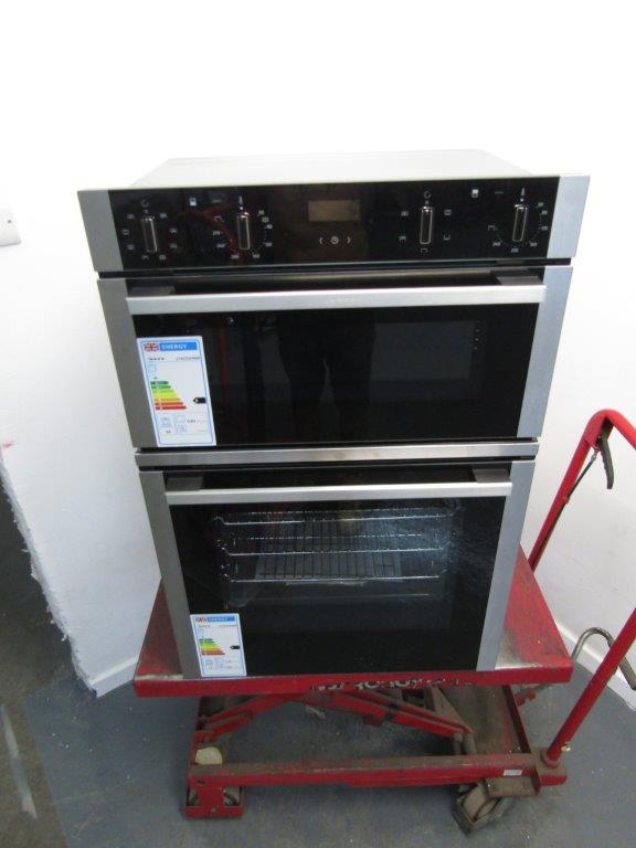 Neff U1ACE2HN0B Double Oven Electric Built In Black & Stainless Steel GRADE A