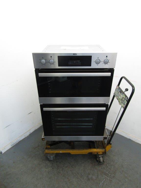 AEG DEB331010M Double Oven Electric Built in in Stainless Steel GRADE B