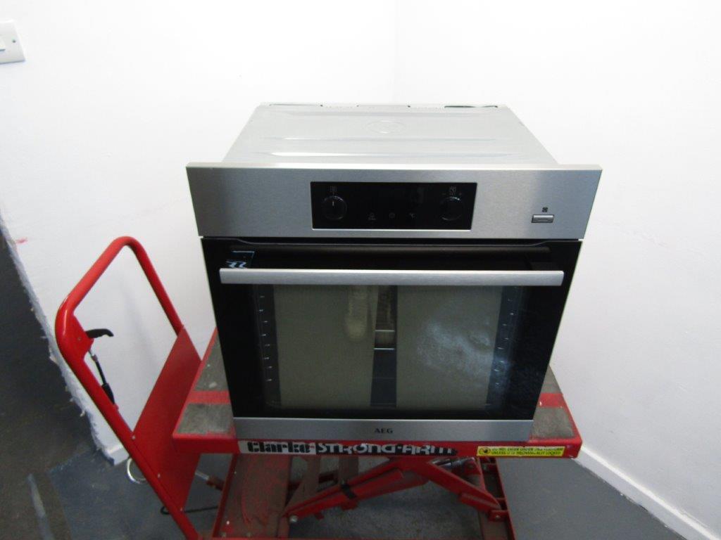 AEG BPK355020M Single Oven Electric Built In Stainless Steel GRADE B