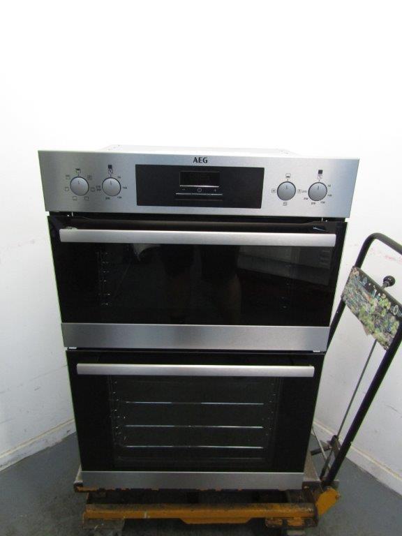 AEG DEB331010M Double Oven Built in Electric Stainless Steel REFURBISHED