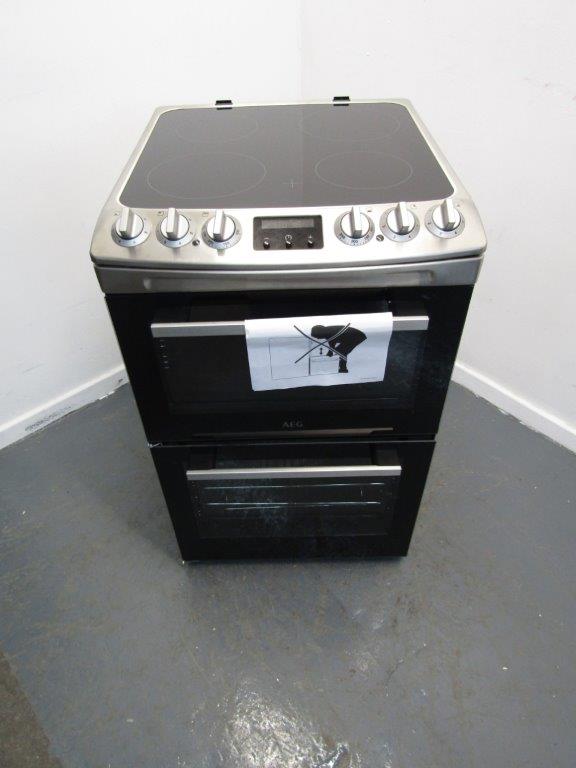 AEG CCX1530ACM Electric Cooker 55cm Ceramic Stainless Steel GRADE B