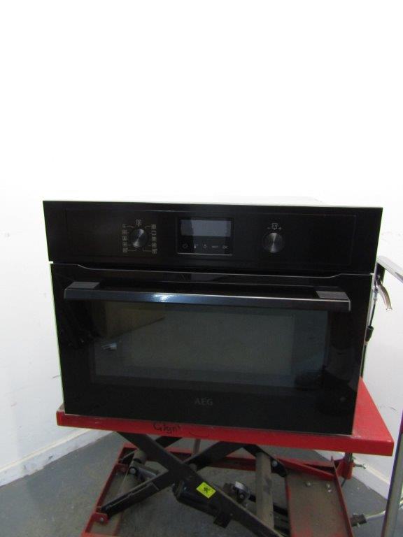 AEG KMX365060B Combi Integrated Microwave and Oven Black GRADE A