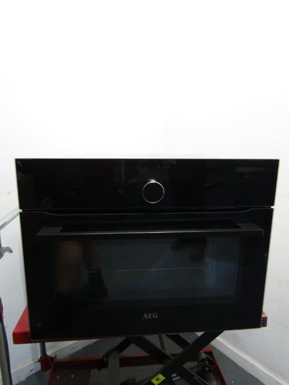 AEG KMK968000B Microwave Oven Built In Combination Black REFURBISHED