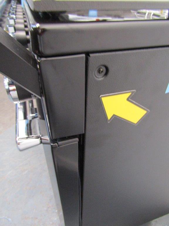 Rangemaster ESTEL DELUXE ESDL90DFPGBL/CM1 90cm Dual Fuel Range Cooker in Black and Stainless Steel GRADE A