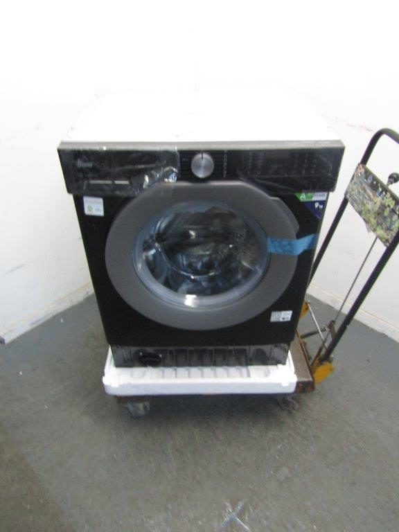 Hoover BH4S69M6DR9BJ-80 Washing Machine Integrated 9kg 1600rpm Black GRADE A