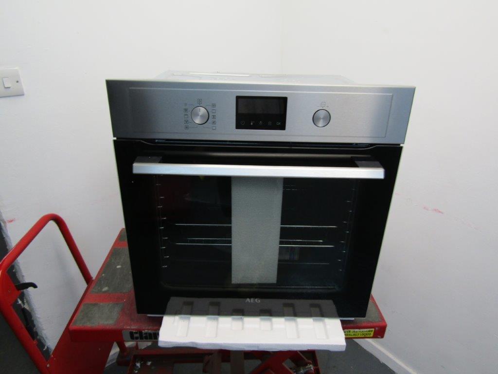 AEG BPX535061M Single Oven Electric Built in Pyrolytic Stainless Steel GRADE A