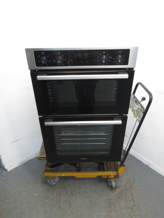 Zanussi ZKCNA4X1 Double Oven Integrated Electric Stainless Steel GRADE A