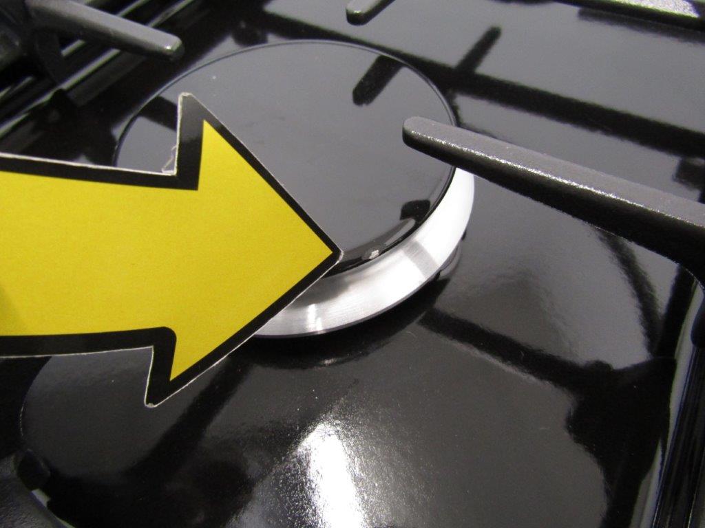 Rangemaster ESTEL DELUXE ESDL90DFPGBL/CM1 90cm Dual Fuel Range Cooker in Black and Stainless Steel GRADE B