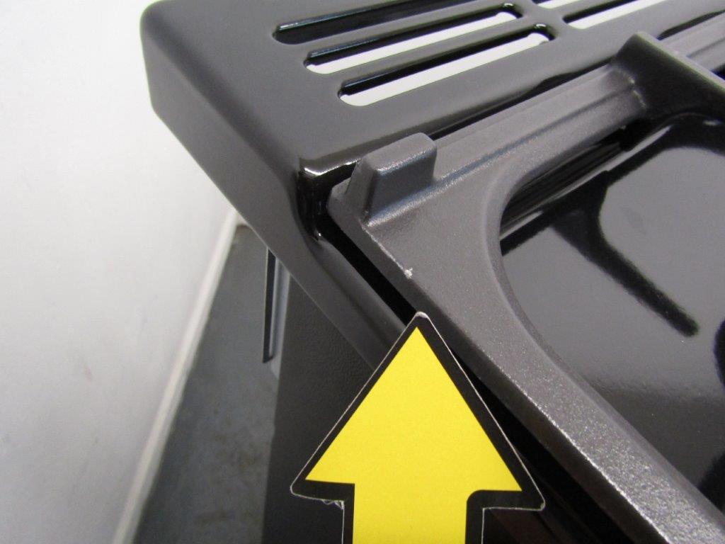 Rangemaster ESTEL DELUXE ESDL90DFPGBL/CM1 90cm Dual Fuel Range Cooker in Black and Stainless Steel GRADE B