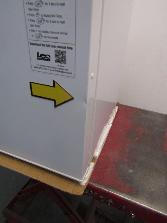 Lec PESR47DC-UK Pharmacy Refrigerator 47L Countertop Solid Door White GRADE B