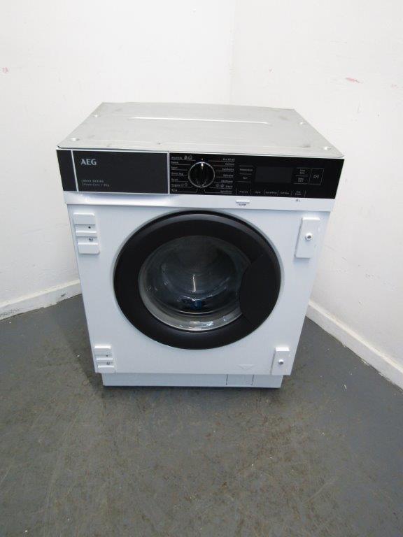 AEG LF8E8436BI Washing Machine Integrated 8kg 1400rpm White REFURBISHED
