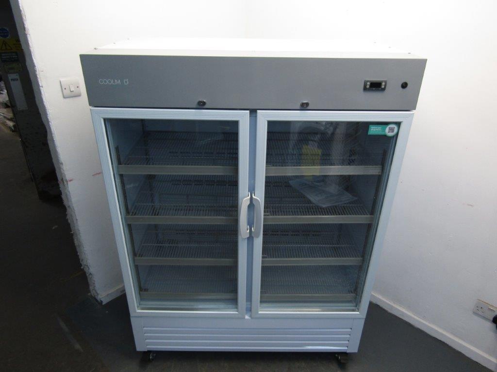 CoolMed CMG500 Pharmacy Refrigerator Double Glass Door 500L in White GRADE B