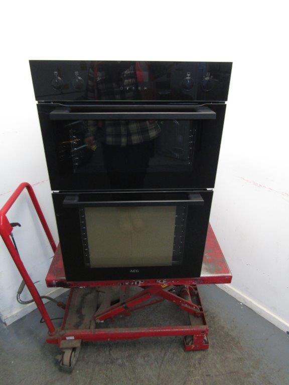 AEG DCE531160B Double Oven Electric Built In Black GRADE A