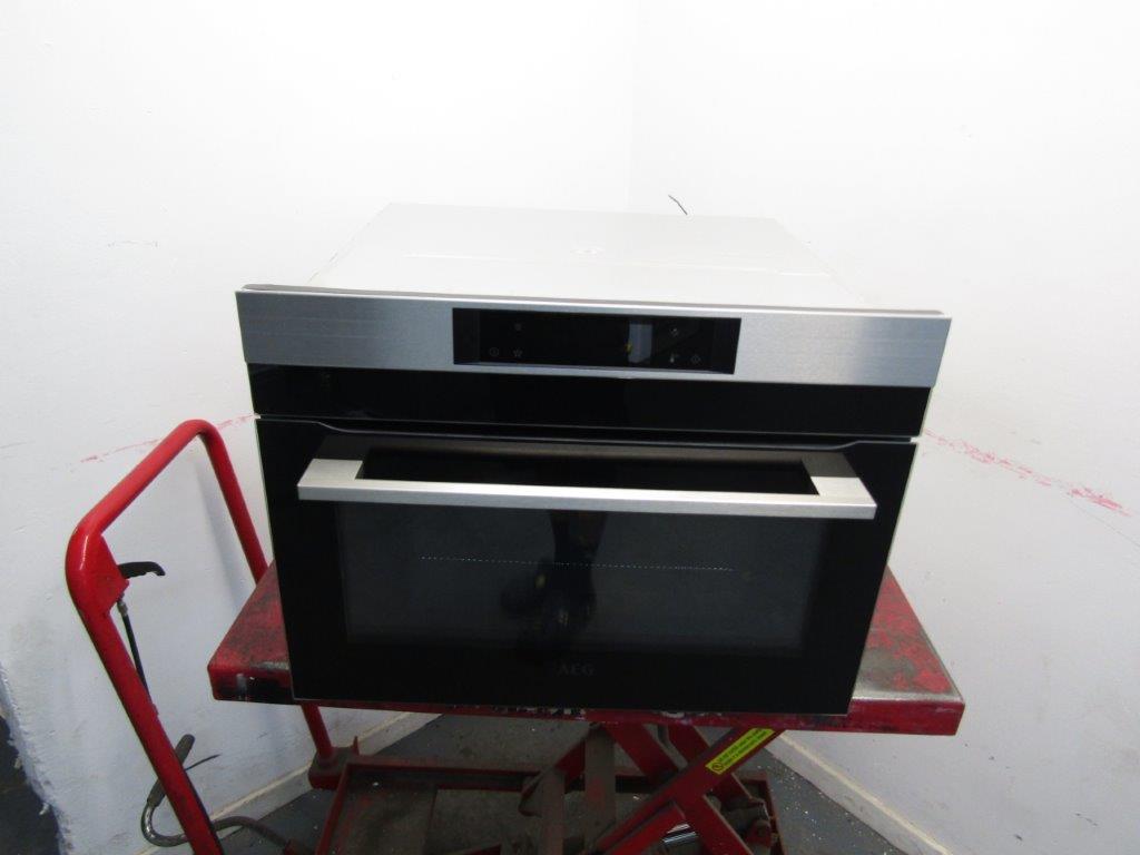AEG KMK768080M Microwave Oven Built In Compact Stainless Steel GRADE A